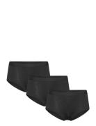 Brief Hipster 3 Pack Solid Black Lindex