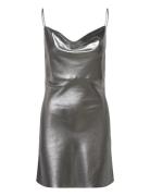 Metallic Mini Slip Dress Silver ROTATE Birger Christensen