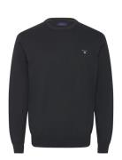 Cotton C-Neck Black GANT