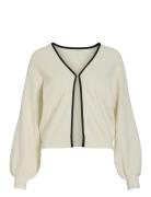 Vispata L/S Knit Cardigan White Vila