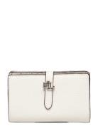 Lizard-Embossed Leather Wallet White Lauren Ralph Lauren