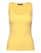 Cotton-Blend Tank Top Yellow Lauren Ralph Lauren