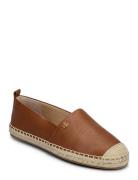 Tumbled Leather-Cameryn Iv-Es-Flt Brown Lauren Ralph Lauren