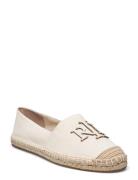 Cameryn Iii Canvas & Leather Espadrille Beige Lauren Ralph Lauren