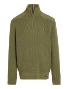 Utility Half Zip Regular Sweater Khaki Tommy Hilfiger