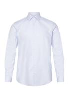 Round Structure Fitted Shirt Blue Calvin Klein