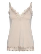 Rwbillie Lace Strap Top Grey Rosemunde