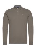 Slim Fit Logo Ls Brown Hackett London