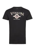 Jeffrey Reg Cot Vin M Tee Black VINSON