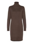 U6801, Milasz Rollneck Dress Brown Saint Tropez