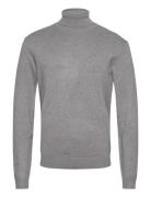 Mélange Roll Neck Knit Grey Lindbergh