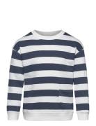 Striped Print Sweatshirt Navy Mango