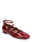 Luke Onix Wine Burgundy Leather Ballet Flats Burgundy ALOHAS