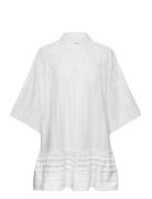 Ester Embroidered Cotton Mini Dress White Malina