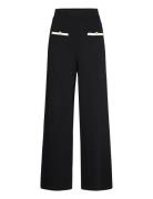 Straight-Fit Trousers With Contrasting Piping Black Mango