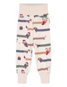 Bamboo Baby Pants Santa Dogs 65 50/56 White Geggamoja