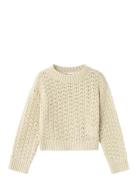 Nkfosigna Ls Short Knit Cream Name It