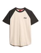 Essential Logo Baseball Tshirt White Superdry