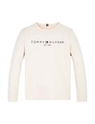 U Essential Tee L/S White Tommy Hilfiger