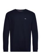 Tjm Reg Waffle L/S Tee Navy Tommy Jeans