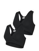 Mlhelena Crossy Bra 2-P 2F. A. Black Mamalicious