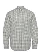 Reg Poplin Gingham Shirt Green GANT