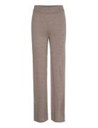 Loose Knit Trousers Beige Rosemunde