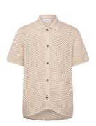 Gideon Knit Shirt Cream Les Deux