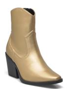 Onlbrooke-1 Pu Heeled Boot Gold ONLY