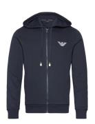 Men's Knit Hooded Sweatshirt Navy Emporio Armani