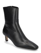 Nash Black Leather Ankle Boots Black ALOHAS