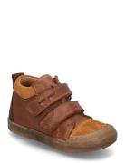 Sneaker™ Velcro Shoe Brown Pom Pom