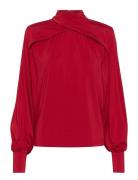 Soffigz P Ls Blouse Red Gestuz