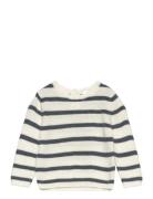 Knit Striped Sweater White Mango