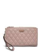 Yarmilla Slg Dbl Zip Organizer Beige GUESS