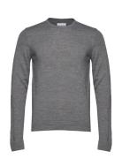 Merino Knit O-Neck Grey Lindbergh