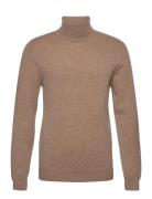 Man Turtleneck Beige Davida Cashmere