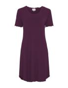 Nightdress Short Sleeve Purple Damella Of Sweden