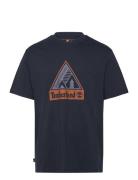 Outdoor Inspired Front Graphic Tee Dark Sapphire Navy Timberland