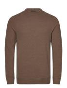 Mens Pullover Lg. Sleeve Crew-Neck Brown Denham