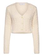 Butt D Knit Braided Cardigan Cream Mango