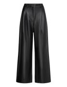 Crolenda Pu Wide Leg Trousers Black French Connection