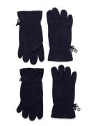 Gloves Fleece - 2 Pcs. Set. Navy Color Kids