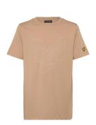 Graphic Eagle T-Shirt Beige Lyle & Scott