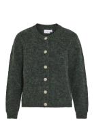 Vialva O-Neck L/S Knit Cardigan/R Green Vila