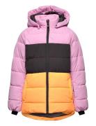 Ski Jacket - Colorblock -Quilt Pink Color Kids