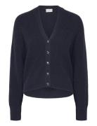 Kyle Cropped Rib Cardigan Navy Dante6