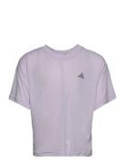 G Yoga Tee Purple Adidas Sportswear