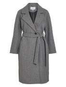 Visolo L/S Long Coat/Tes Grey Vila