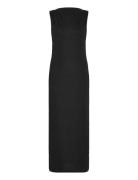 Slfanita Twisted Ankle Dress Black Selected Femme